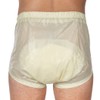 Suprima 1-252-040 Unisex Incontinence PVC Briefs with Buttoned Design Size