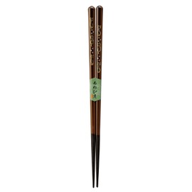 Kawai 115924 Mother of Pearl Mother of Pearl Chopsticks Cat Town, Brown, Size: Approx. 9.1 inches (23 cm)