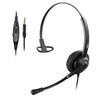 MKJ Wired Headphone with Microphone Noise Cancelling Corded Cell Phone