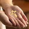Pin Cross Gold-Plated 2 x 1.5 cm, Christian Jewellery for