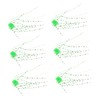 Mipcase 6pcs Soft Fishing Lures Kit Reusable Bait for Bass
