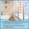 FonsBleaudy Heavy Duty Window Insulation Kit 63inX63in to Keep Cold