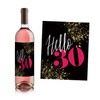 30th Birthday Wine Labels/Set of 4 Cheers Wine Bottle Stickers/Thirtieth