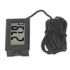 5PCS Electronic Digital Display Thermometer Black Mini Embedded Indoor Digital