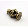 Lamp Finial-Thinking Monkey-Antique Brass Finish, Highly Detailed Metal Casting