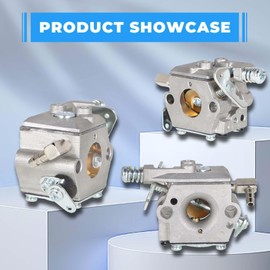 Carburetor Replacement for TC200 TC300 640347 640347A TM049XA 2-Cycle Engine Carb Replacement for Strike Master Jiffy Ice Auger 50667 Model with Fuel Line Gasket