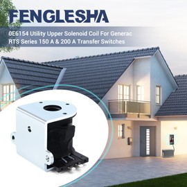 Fenglesha 0E6154 Transfer Switch Utility Upper Solenoid Coil Fit for Generac RTS Series 150 AMP 200 Amp Generator Automatic Transfer Switch