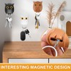 Exbrith Pack of 3 Key Hooks Owl, Owl Magnetic Key