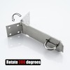 JQK Door Hasp Latch Lock, 5 Inch 304 Stainless Steel