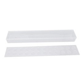 Acrylic Flower Vase Clear Rectangular Centerpiece Box Home Decoration for Wedding Party 24 Holes