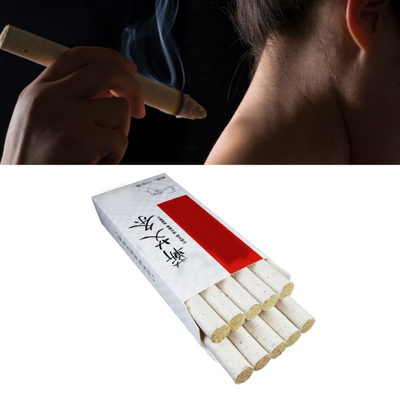 10pcs Moxa Sticks High Penetration Moxibustion Healing Treatment Moxa Rolls