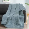 Exclusivo Mezcla Microfiber Flower Pattern Quilted Throw Blanket for Bed/Couch/Sofa,