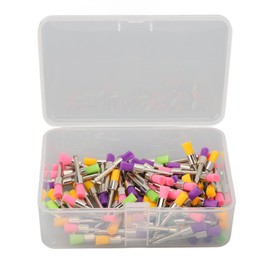 100pcs Dental Polishing Brush Silicone Rubber Disposable Teeth Cleaning Oral Polishing Brush Color Mixed