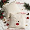 Vijamiy Christmas Throw Pillow Covers Set of 2 Beige 45x45cm