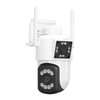 Outdoor WiFi Surveillance Camera 2 Lens Security PTZ IP Cam