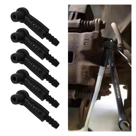 5PCS Car Oil Bleeder Pump Exchange Adapter, Brake Oil Changer Connectors, Brake Fluid Replace Tools, Quick Exchange Connector Tool Suction Pipe Joint Accessories for Car Truck Vehicles (Black)