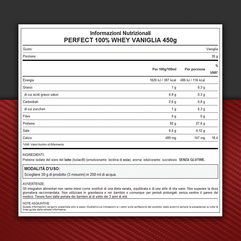 WHY SPORT PERFECT 100% Whey Protein - Isolated Protein -