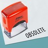 Printtoo Obsolete Self Inking Rubber Stamp Pre,Inked Office Stamp, Home