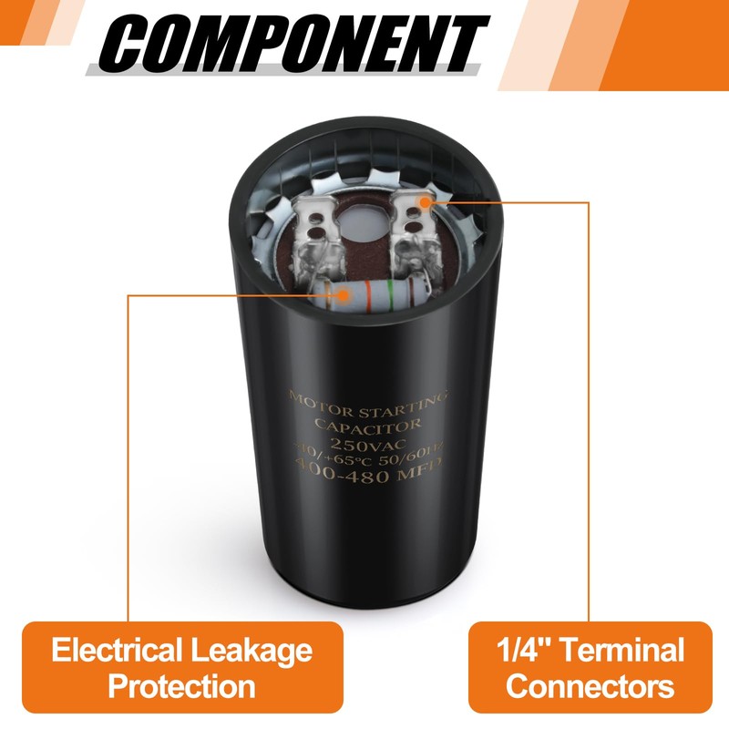 400-480 uf/MFD 250V VAC 50/60 Hz AC Electric Round Start