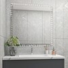 Lovdeco Peel and Stick 3 Inch Beveled Mirror Glass Tile