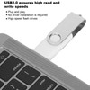 USB Flash Drive Candy White Rotatable Portable Storage Memory Stick