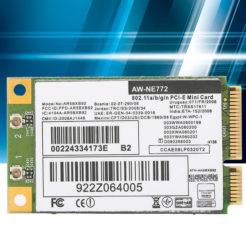 Wireless Network Card AR9280 AR5BXB92 DualBand 5G DriveFree Support for