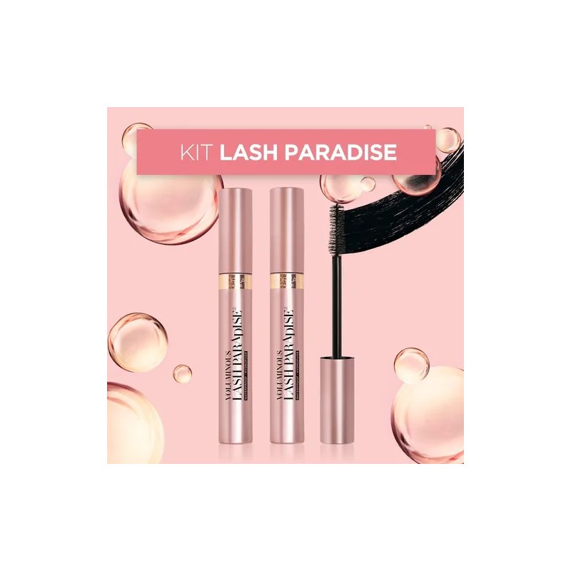 Kit 2 Mascaras De Pestañas L´oreal Lash Paradise Waterproof Color