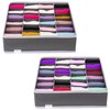 Anayra Drawer Organiser Divider - Foldable Storage Bins for Socks,