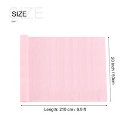 MECCANIXITY Crepe Paper Roll 6.9ft Long 20 Inch Wide for Wedding Ceremony Various Large Festivals Decoration, Black Pink