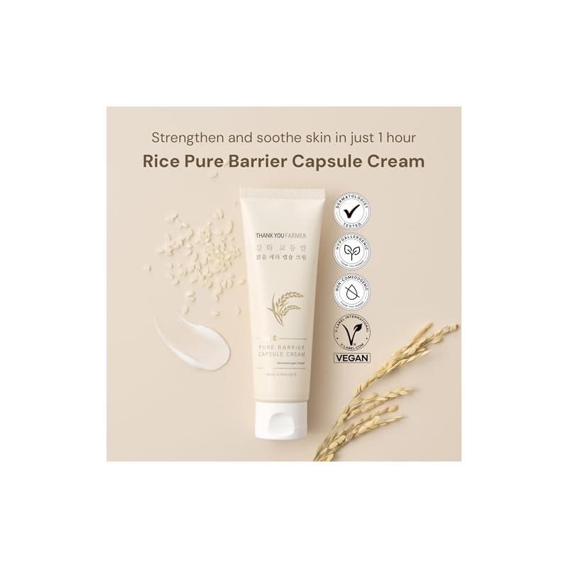 Thank You Farmer Rice Pure Barrier Capsule Cream Crema Hidratante