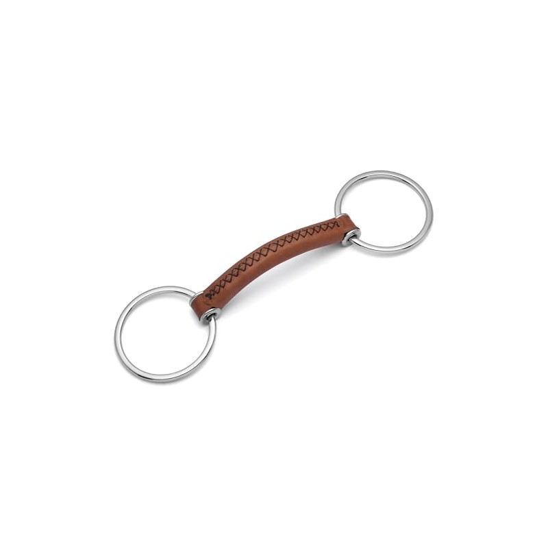 Cavalon Loose Ring Soft Leather Snaffle Bit (5")