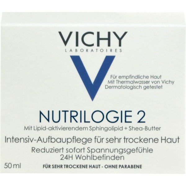 VICHY Nutrilogie 2 Intensiv-Aufbaupflege für sehr trockene Haut, 50 ml Cream