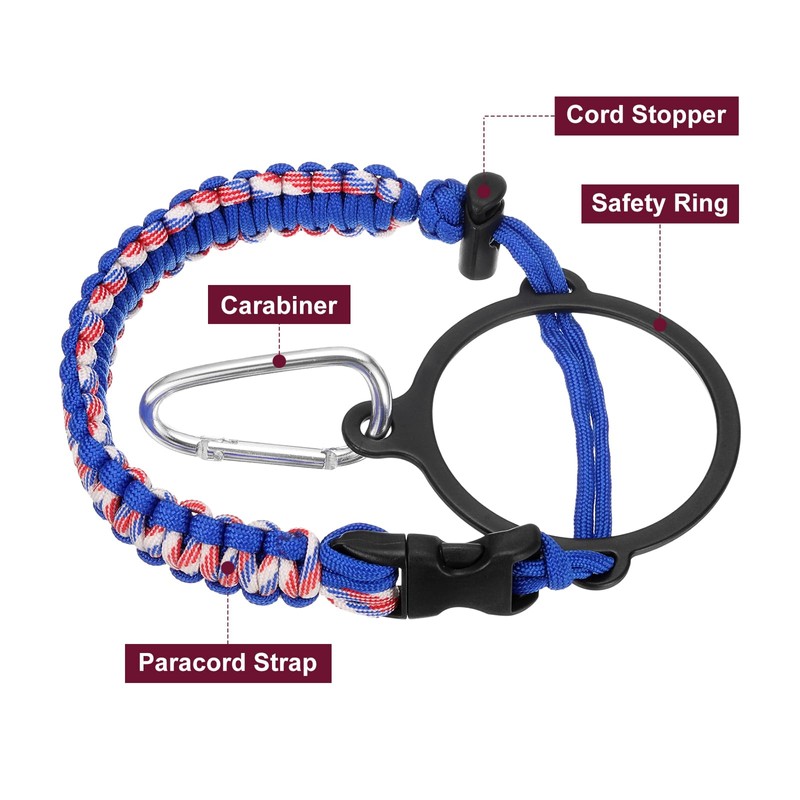 QUARKZMAN Paracord Handle, Water Bottle Handle Strap, Paracord Cap Strap,