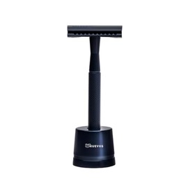 My Huevos - Safety Razor Rastrillo de Afeitar Masculino con 5 Hojillas de Repuesto - Afeitado Seguro y Preciso para Barba y Bigote - Mango de Metal An