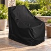 Outdoor Stacked Chair Cover, Water-Resistant Polyester Patio Furniture Protector for