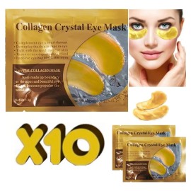 🔥 Kit 10 mascarilla de labios + 10 parches de ojos c/colageno todo tipo de piel  Vitaminas y Minerales