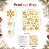 ZEYIYER 6Sheets Snowflake Stickers, Christmas Snow Flake Stickers for Craft