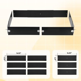 Urine Guard & Scatter Guards - Rustproof Aluminium for Ferret Nation/Critter Nation/Midwest Cages | Retractable Single-Tier Set - Prevent Bedding Spills & Cage Mess