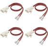 Naponal 4 Pcs 72-8105 Speaker Harness,Thicker Longer Professional Speaker Wire