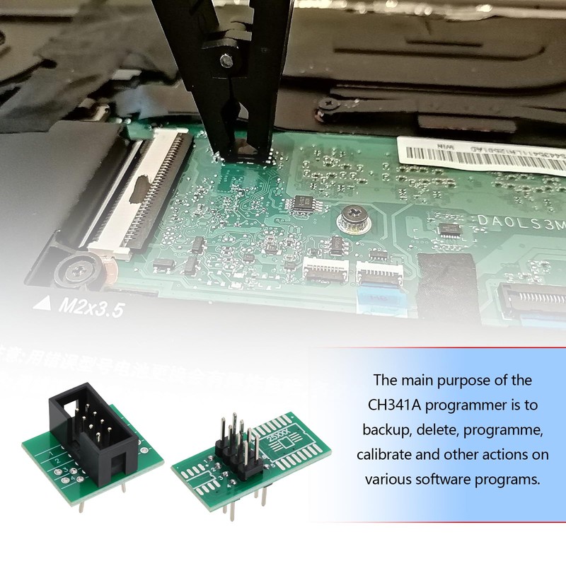 YINETTECH 1 Set CH341A 24/25 Series EEPROM Flash BIOS USB