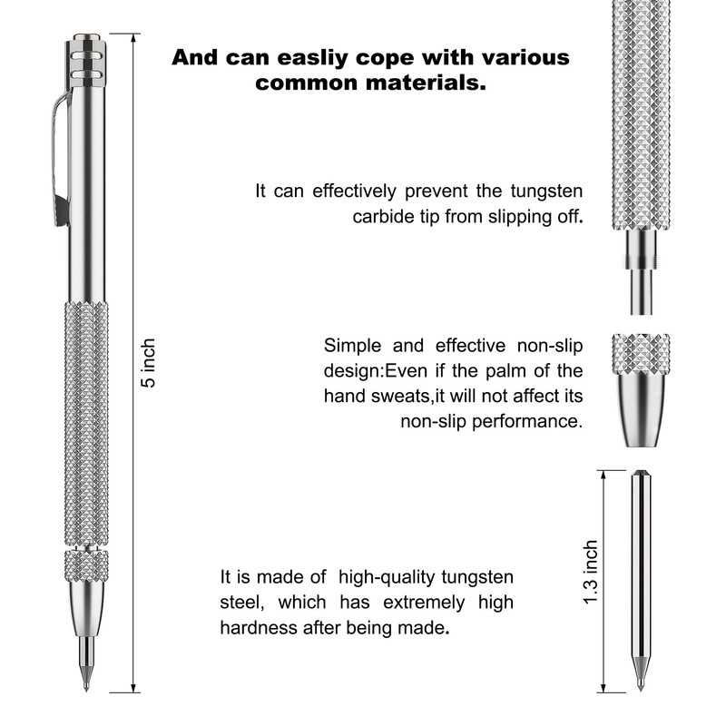 Glieskir 2 Pack Tungsten Carbide Scriber Tool Set with Magnet