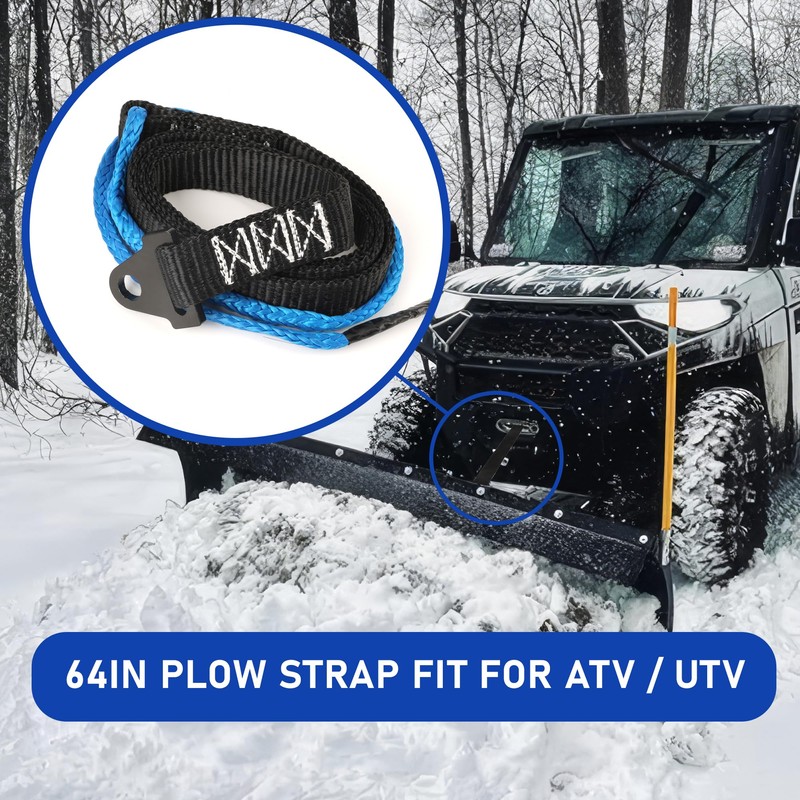 UCandy 64in Plow Strap for ATV UTV Winch, Heavy Duty