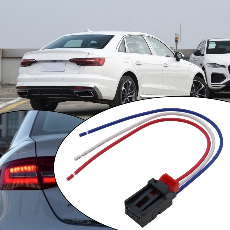 VGOL 2 Pieces Car Rear Light Wiring Harness Connection 3-Pin