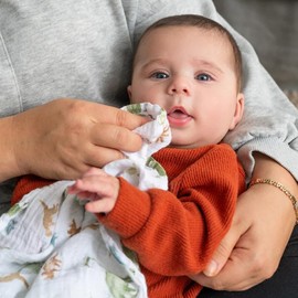 aden + anais™ Essentials 5 Pack Cotton Muslin Squares Dino Jungle