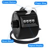 FEBSNOW 2 Pack Hand Tally Counter 4 Digital Click Counter