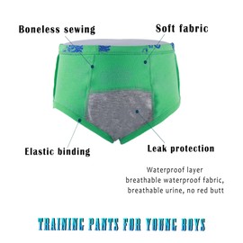 Boboking Boys Training Toddler Underwear Truck Potty Briefs For Boys Size 6