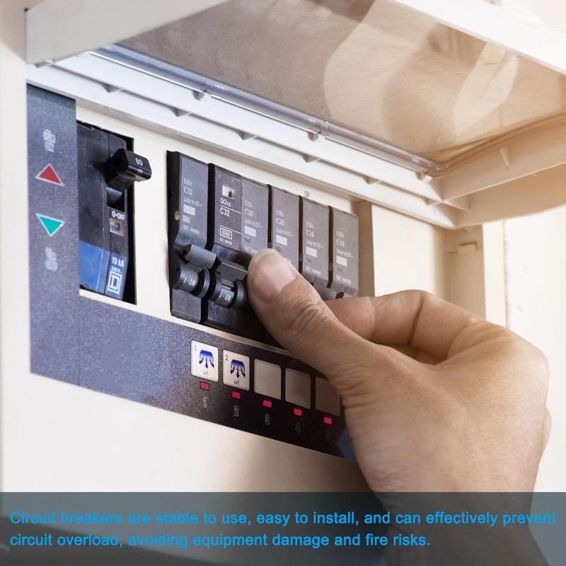 sourcing map Thermal Circuit Breakers 125/250VAC 32VDC 5A Manual Reset