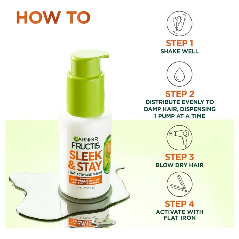 Sérum Capilar Garnier Fructis Sleek And Shine Sleek And Stay