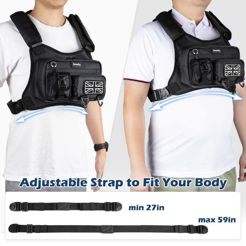 Jueachy Running Chest Bag For Men Women: Waterproof Vest with