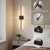 Coolilumi Rechargable Wall Sconce Set of Two, Modern Wireless USB